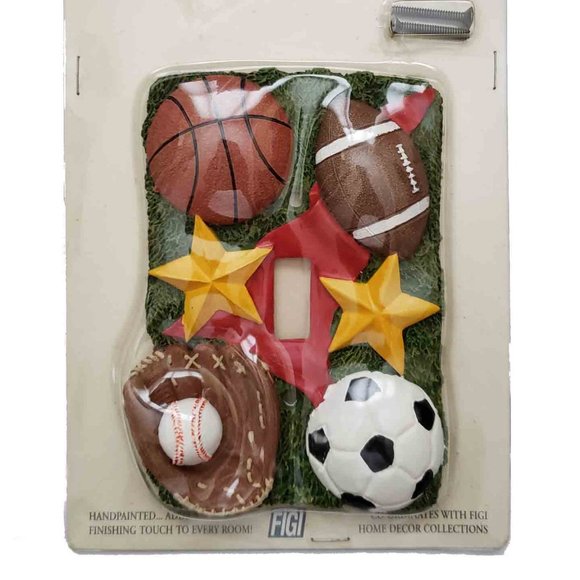 Figi All Star Sports Light Switch Plate - Picture 1 of 1
